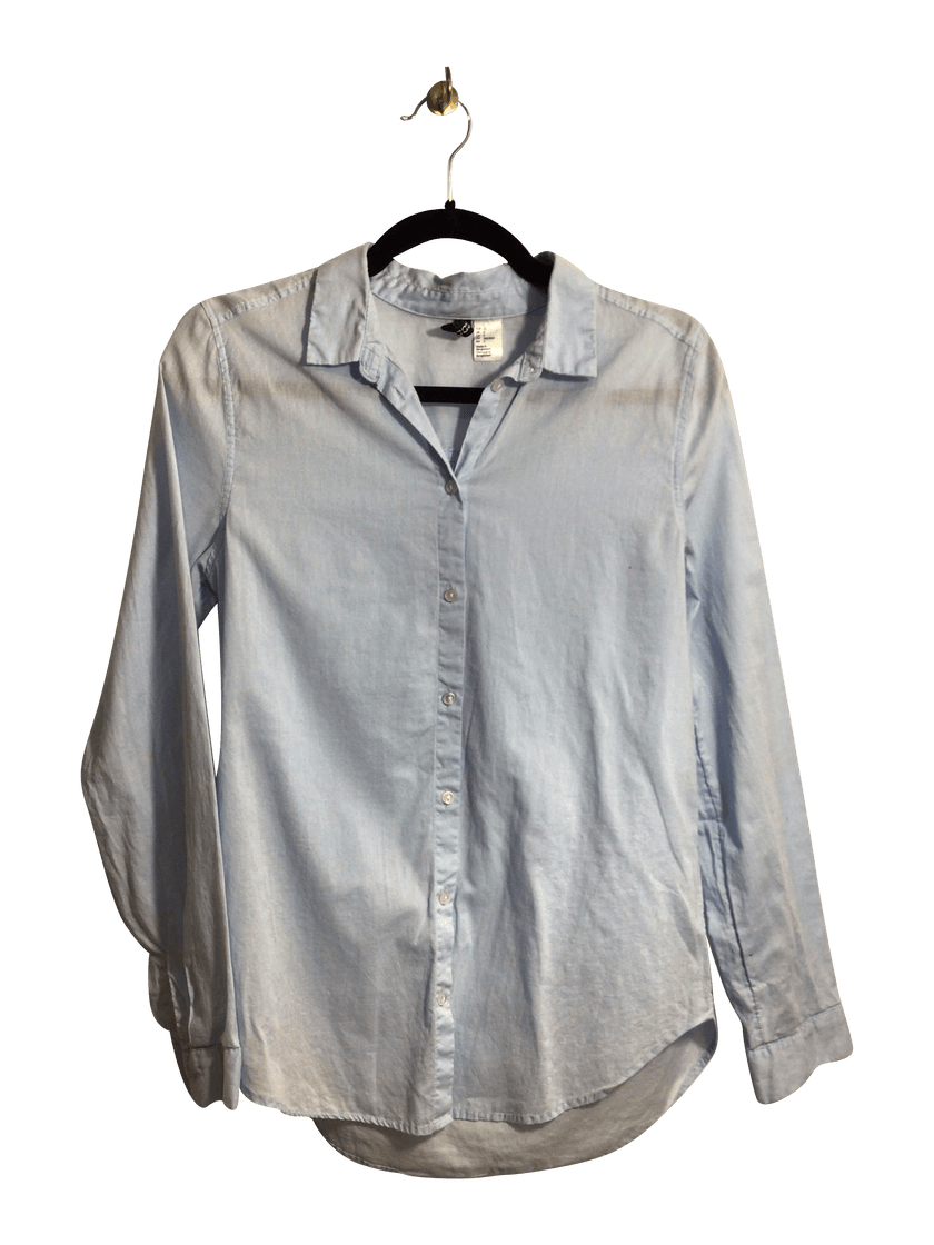 H&M Women Button Down Tops Regular fit in Blue - 2