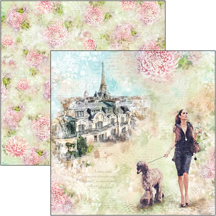 Ciao Bella Les Rues De Paris Paper Sheet 12