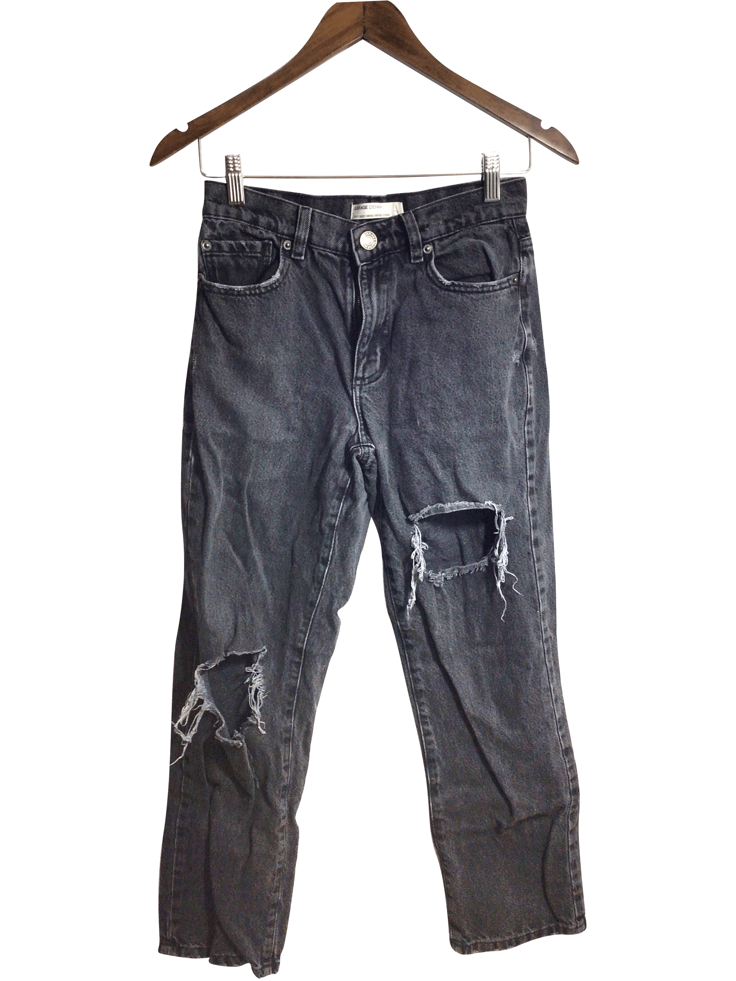 GARAGE Women Straight-Legged Jeans Regular fit in Black - 24
