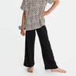 Youth Bamboo Wide Leg Pants | Black