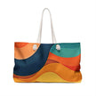 Abstract Color Wave Weekender | Beach Tote Bag