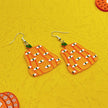 Halloween Day Ornament Colorful Ghost Eyes Funny Acrylic Earrings For Women