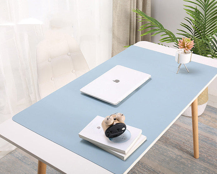 Oversized Desk Pad & Mouse Pad – Dual-Colour PU Leather, Multiple Sizes & Colours