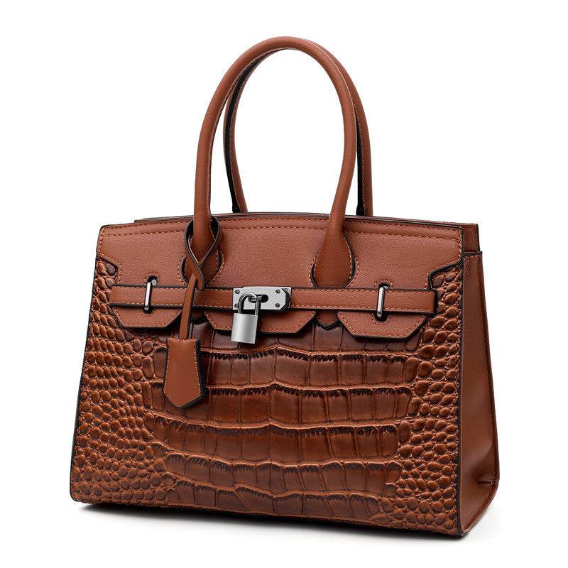 Trendy crocodile pattern Cooperate Satchel Work Handbag for Ladies