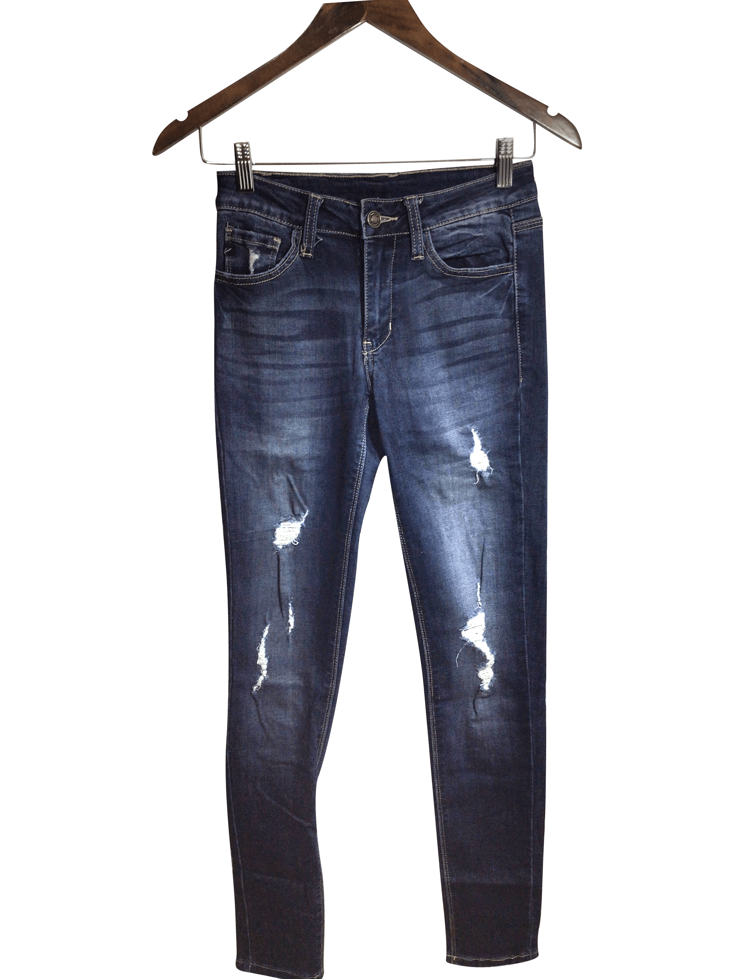 UNBRANDED Women Straight-Legged Jeans Regular fit in Blue - 24