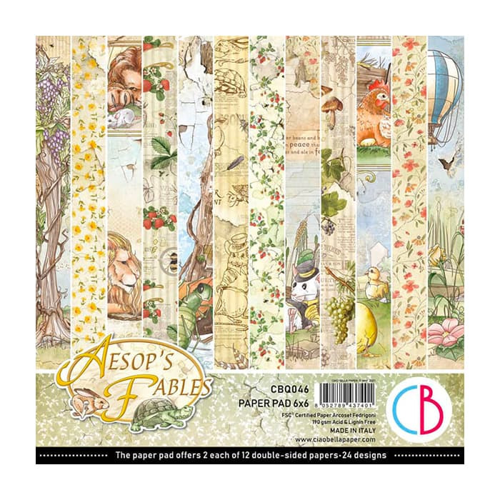 Ciao Bella Aesop's Fables Paper Pad 6