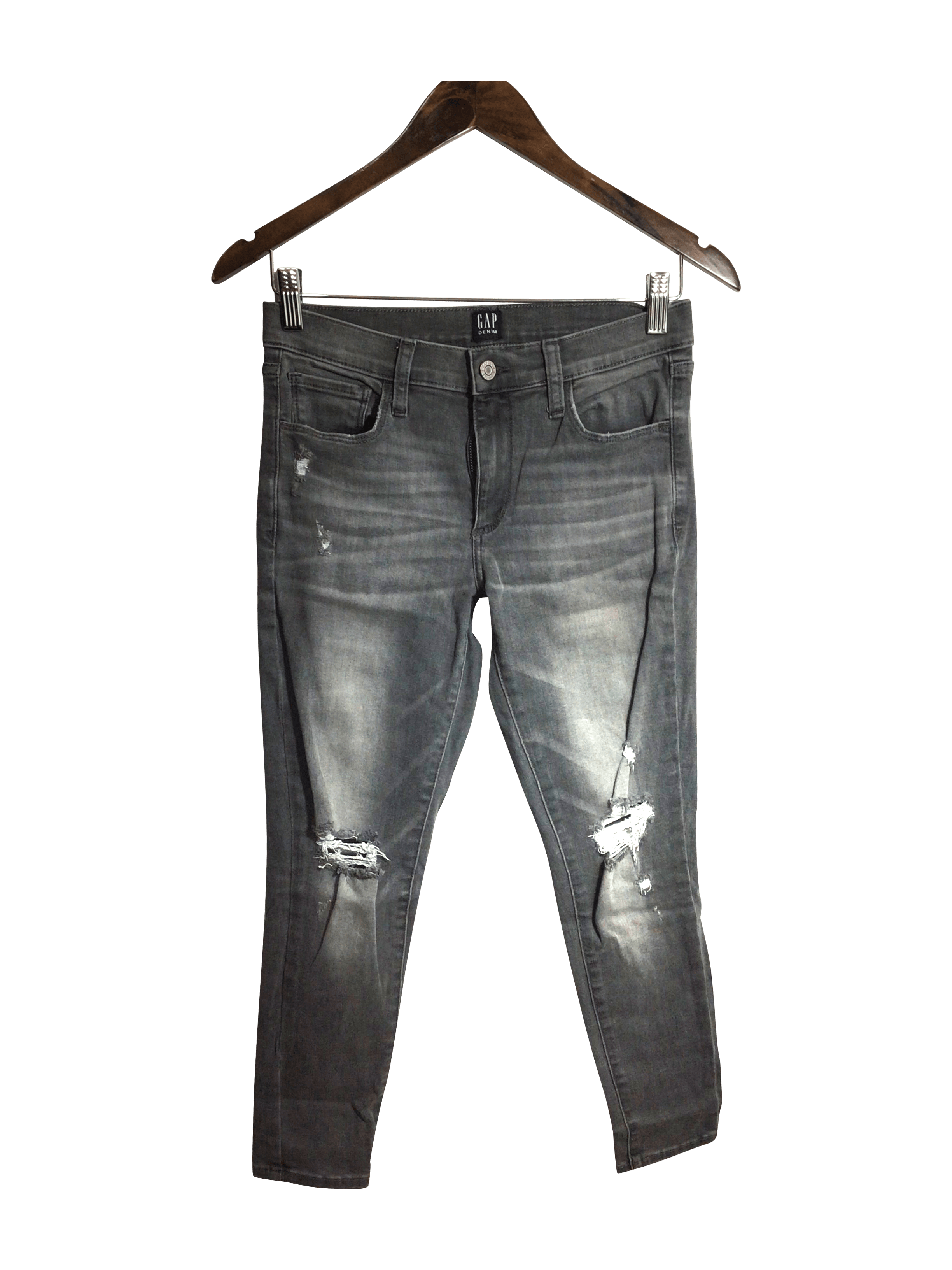 GAP Women Straight-Legged Jeans Regular fit in Gray - 27