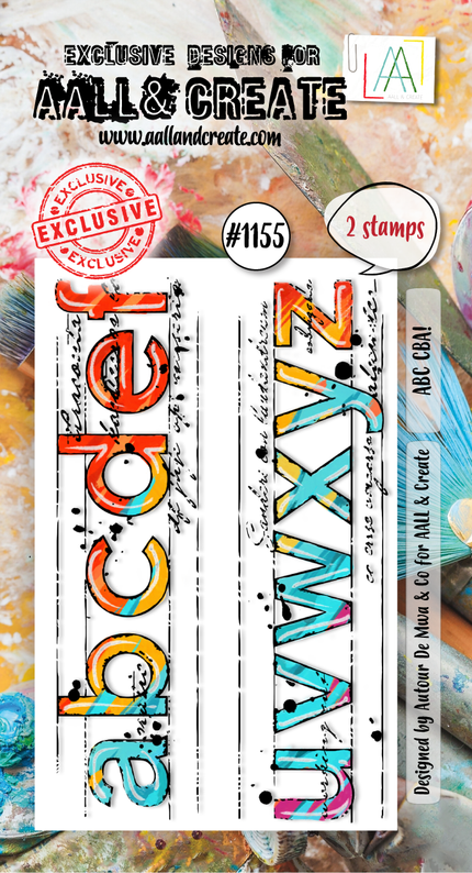 AALL and Create - A8 Stamp Set - ABC CBA!
