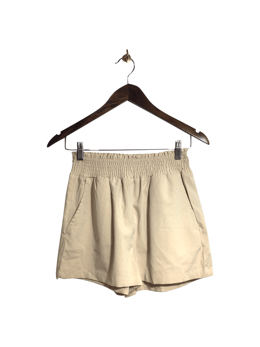 SHEIN Women Classic Shorts Regular fit in Beige - S