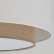 CALISTO JUTE Scandinavian Flush Mount Ceiling Light for Bedroom, Hallway & Living Room
