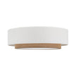 CALISTO JUTE Scandinavian Flush Mount Ceiling Light for Bedroom, Hallway & Living Room