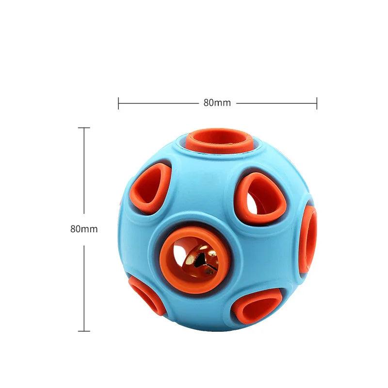 Luminous Sounding Dog Toy Ball – Rubber Fetch & Jingle Toy for Dogs (S/M)