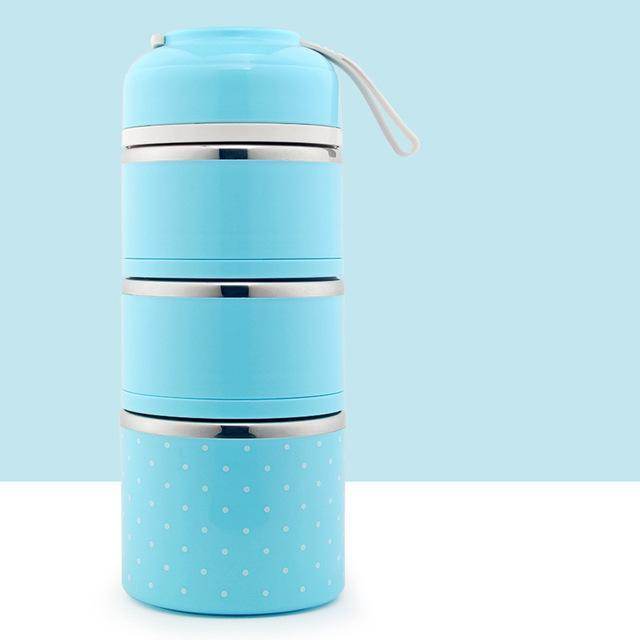 Japanese-Inspired Compartment Lunch Box – Stainless Steel, 1–3 Layer