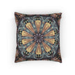 Geometric Mandala Woven Pillow | Boho Tile Decorative Cushion