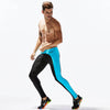 Men's color block Spandex sports yoga pants Long John Pant