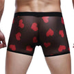 Spandex Mesh Printed Pouch boxer briefs  underwear men