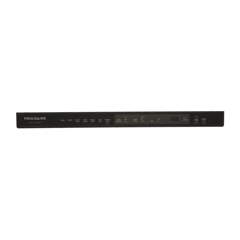 Frigidaire 117512430 Black Dishwasher Control Panel Assembly