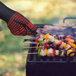TableCraft Black & Red Grilling Gloves, Set of 2