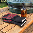TableCraft Black & Red Grilling Gloves, Set of 2