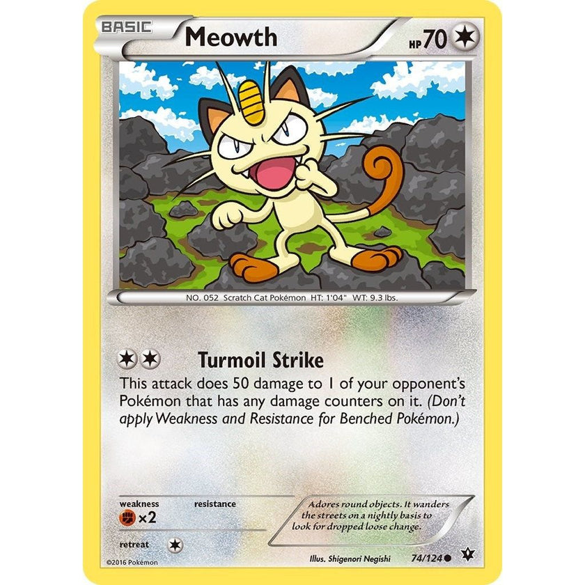 Meowth (74/124) (FCO)