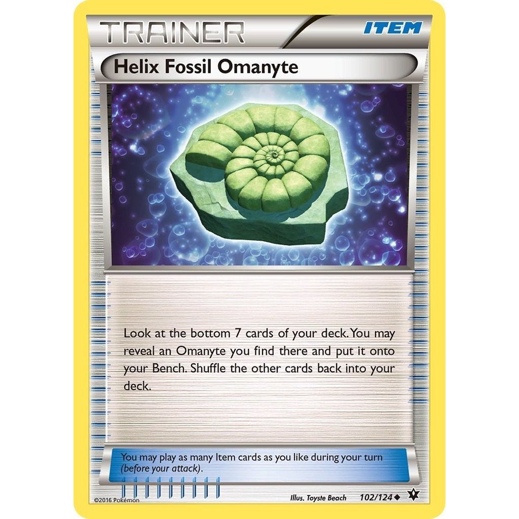 Helix Fossil Omanyte (102/124) (FCO)