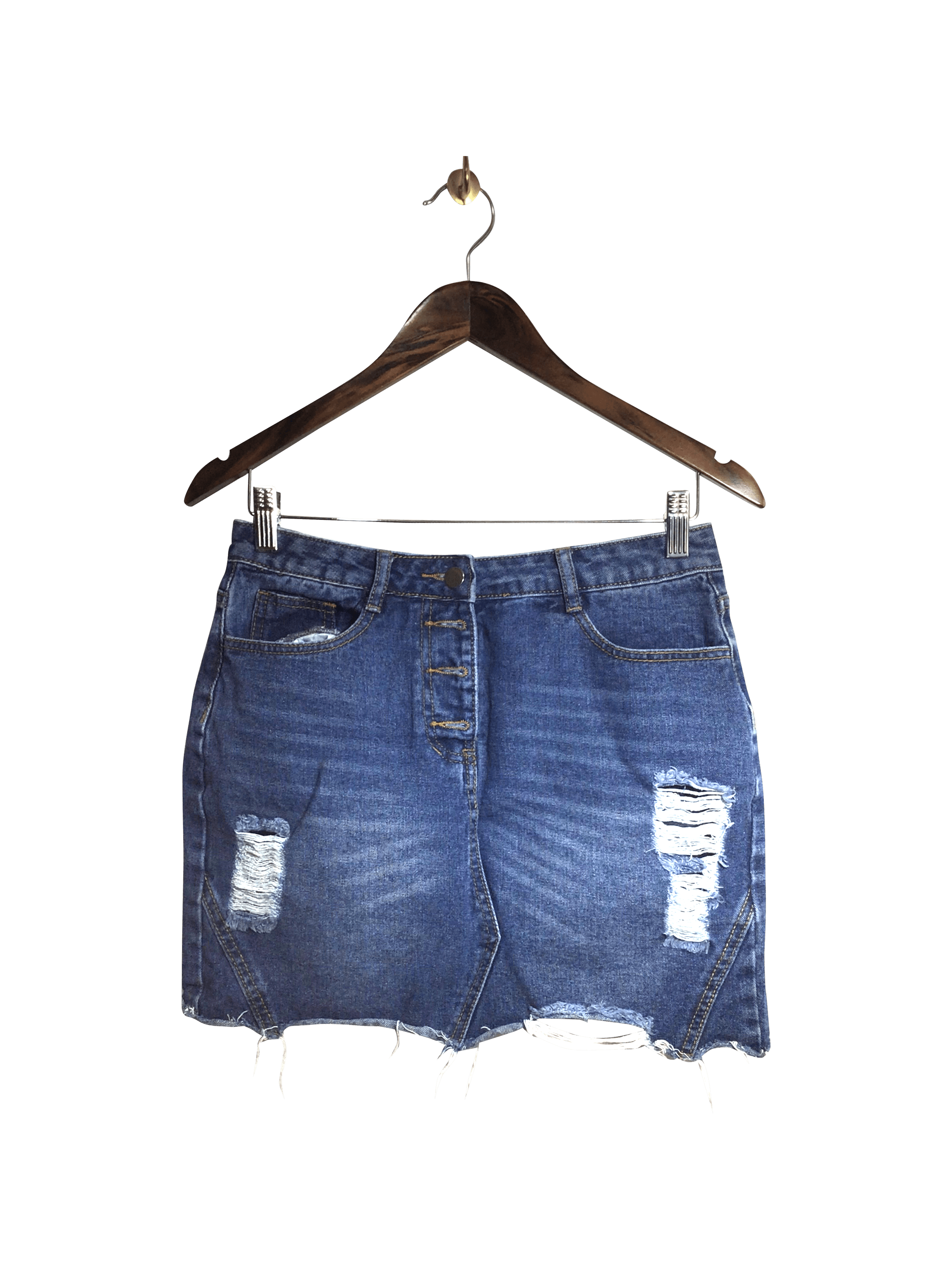 SHEIN Women Denim Skirts Regular fit in Blue - M