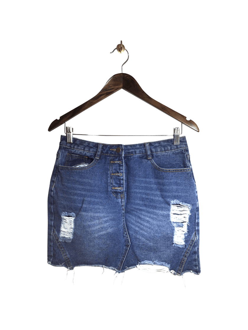 SHEIN Women Denim Skirts Regular fit in Blue - M
