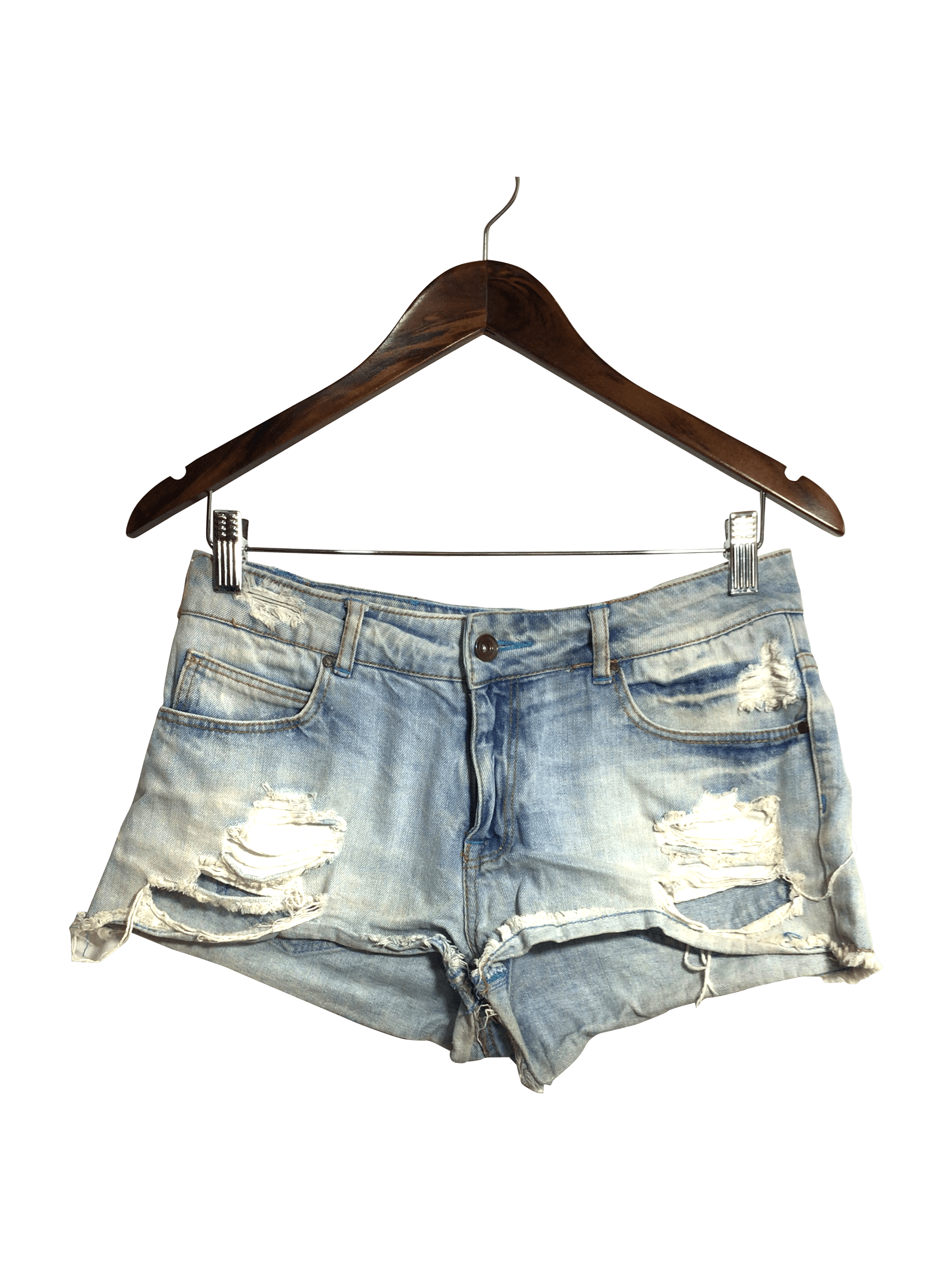 ZARA Women Denim Shorts Regular fit in Blue - 4