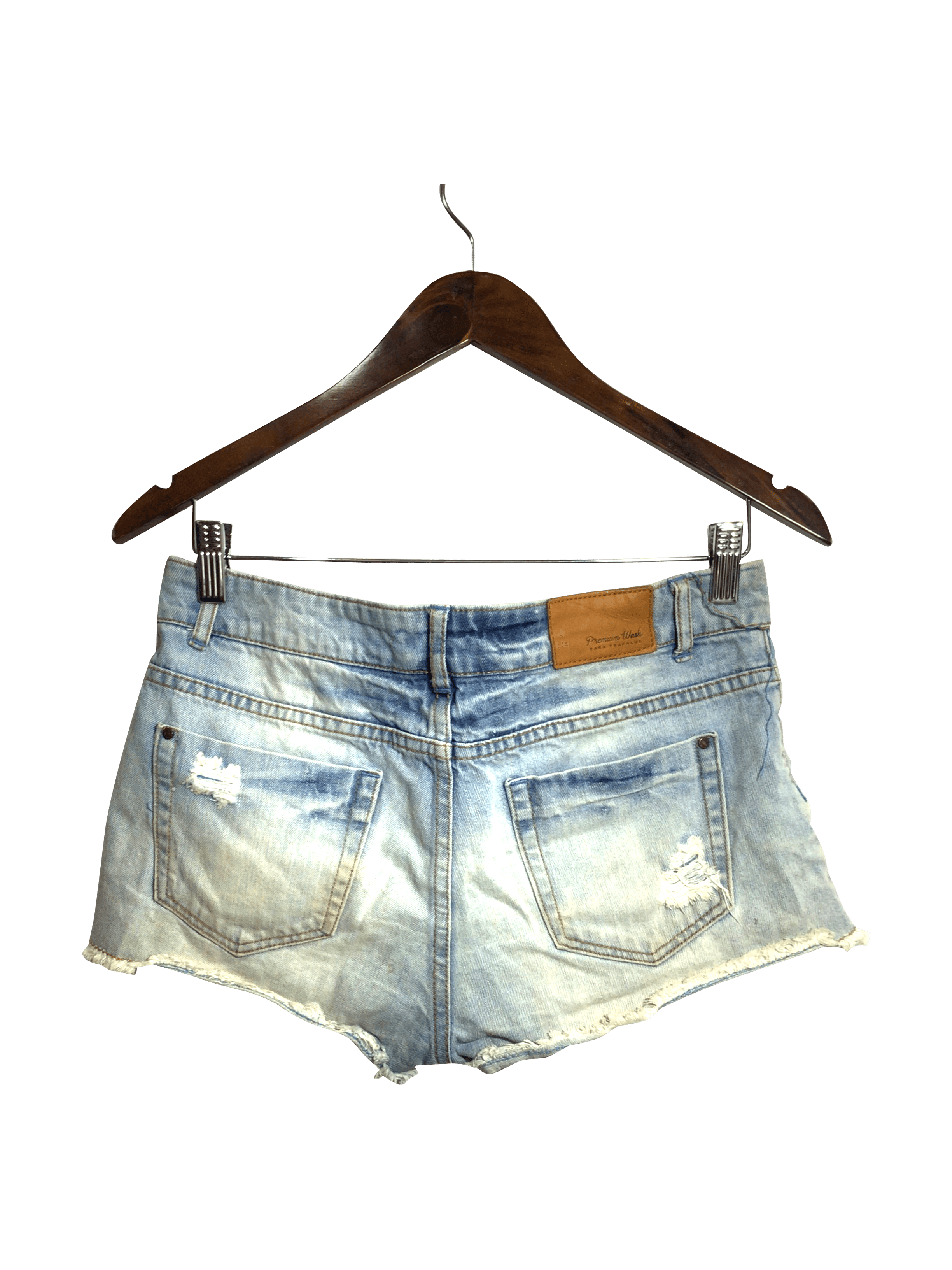 ZARA Women Denim Shorts Regular fit in Blue - 4