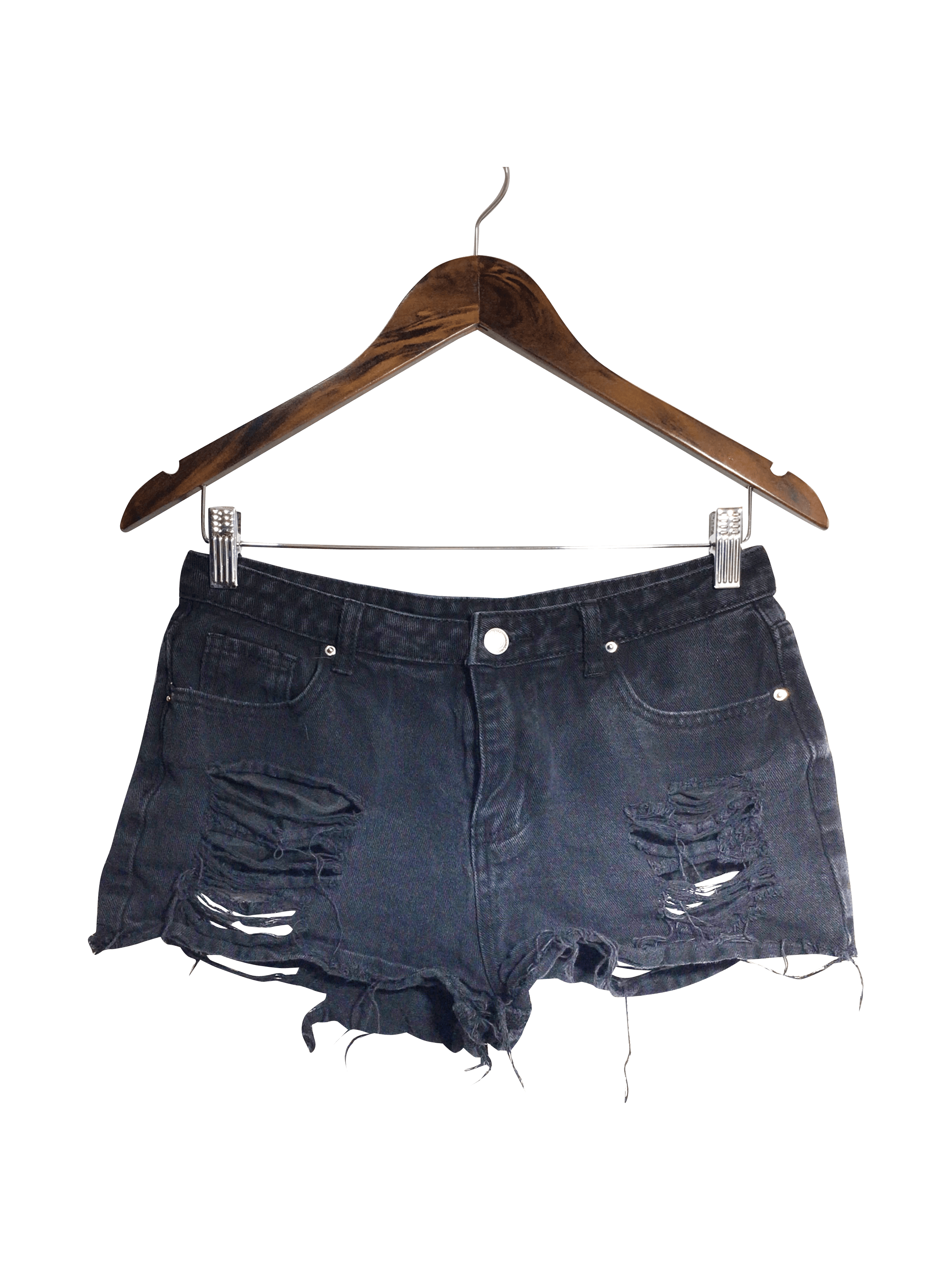 SHEIN Women Denim Shorts Regular fit in Black - M