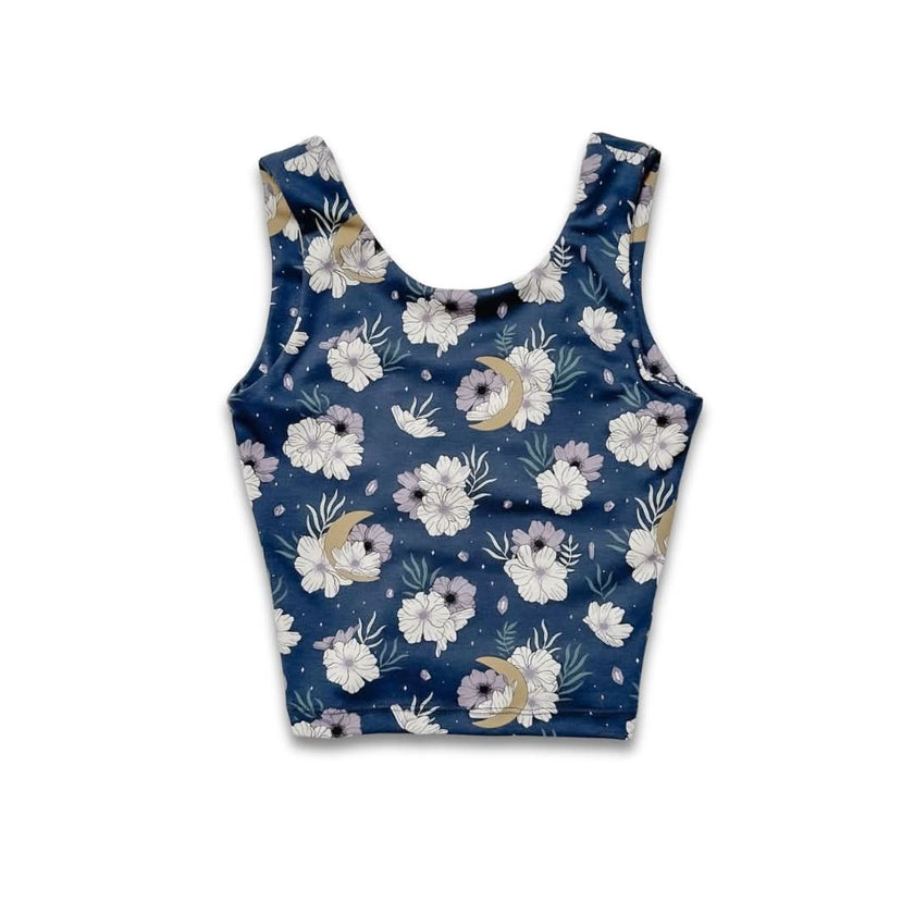 Youth Bamboo Longline Bralette-Style Tank | Night Sky