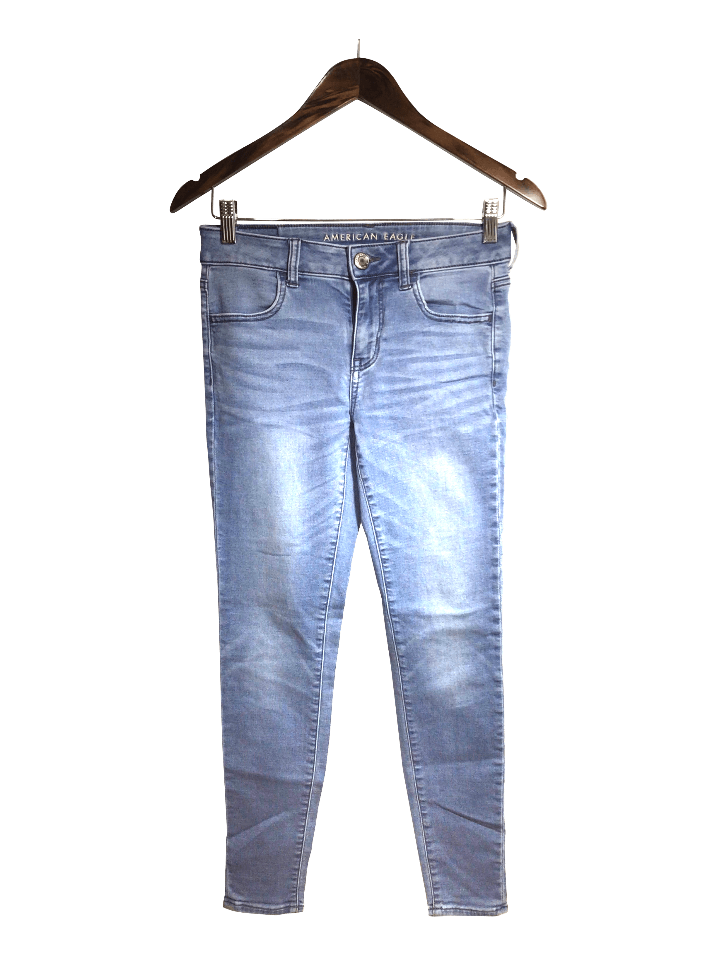 AMERICAN EAGLE Women Straight-Legged Jeans Regular fit in Blue - 4