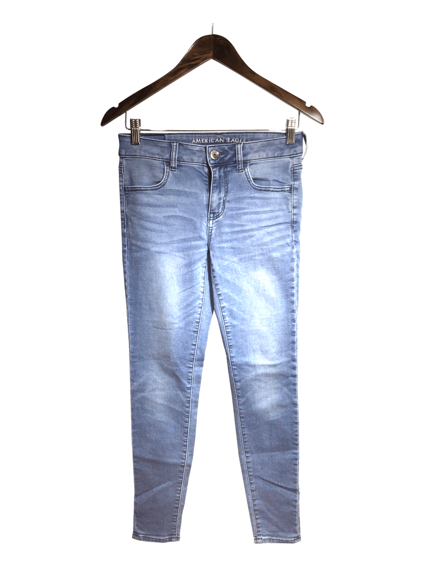AMERICAN EAGLE Women Straight-Legged Jeans Regular fit in Blue - 4