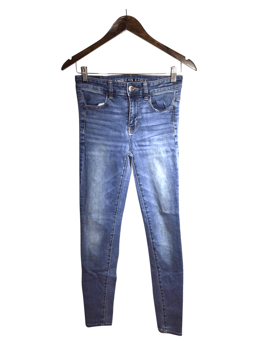 AMERICAN EAGLE Women Straight-Legged Jeans Regular fit in Blue - 4