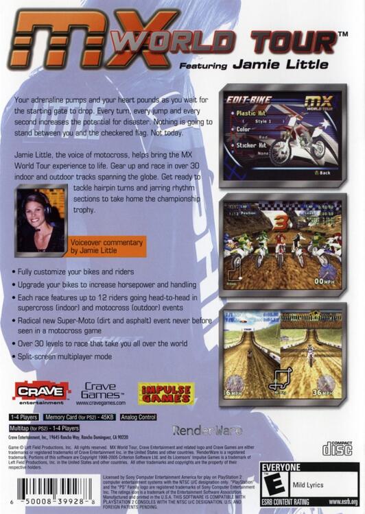 MX World Tour avec Jamie Little (occasion)
