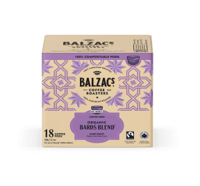 Balzac's Coffee Roasters - Organic Bards Blend Coffee Pods (18ct)