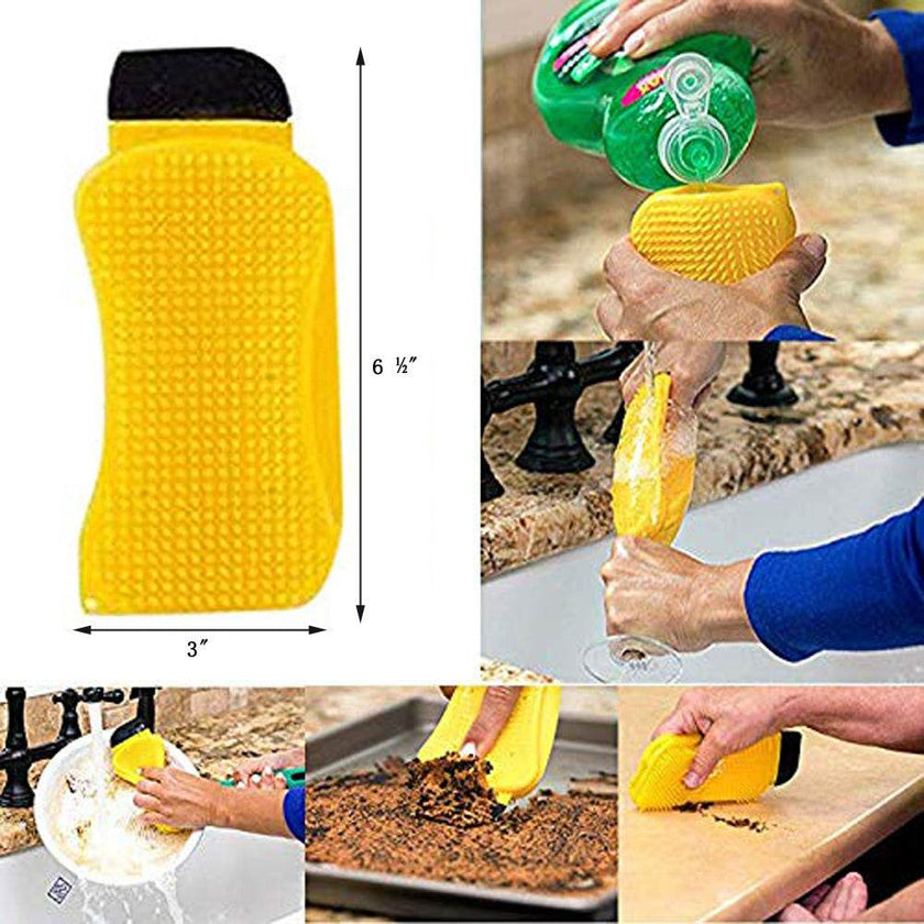 3-in-1 Sponge Hero Kitchen Scrub, Scrapes and Squeegees