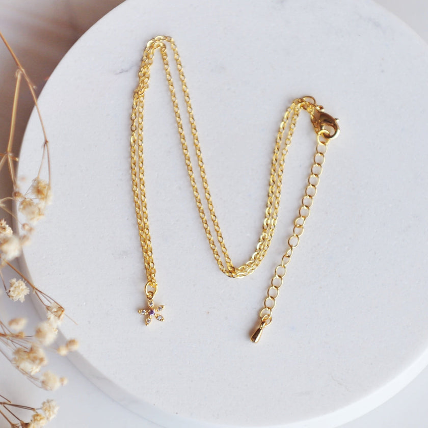 WILD FLOWER Dainty, Whimsical Necklace