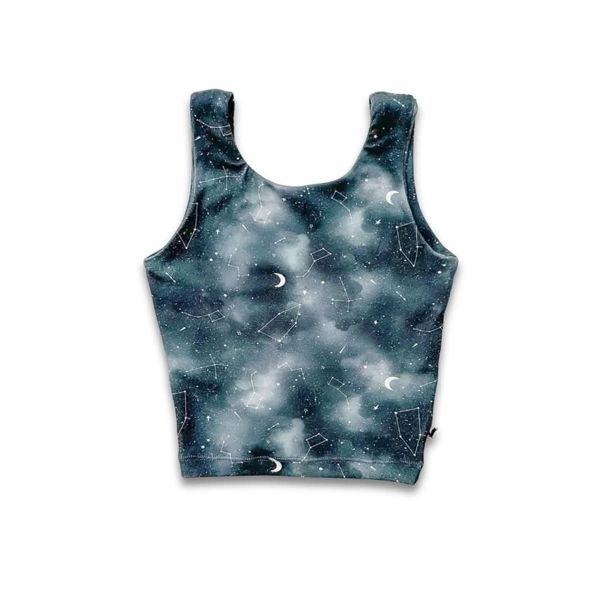 Youth Bamboo Longline Bralette-Style Tank | Black