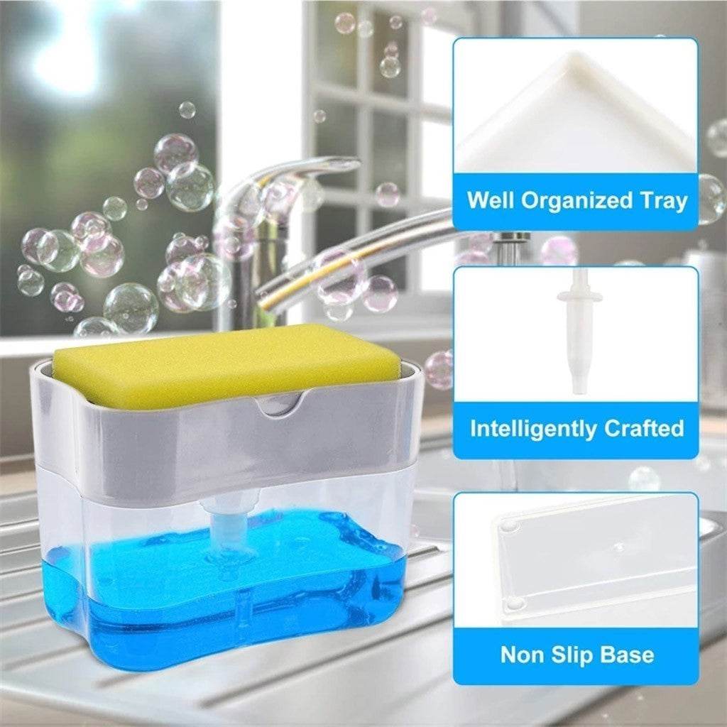 Household brush pot presser dish wash dish brush Soap Dispenser