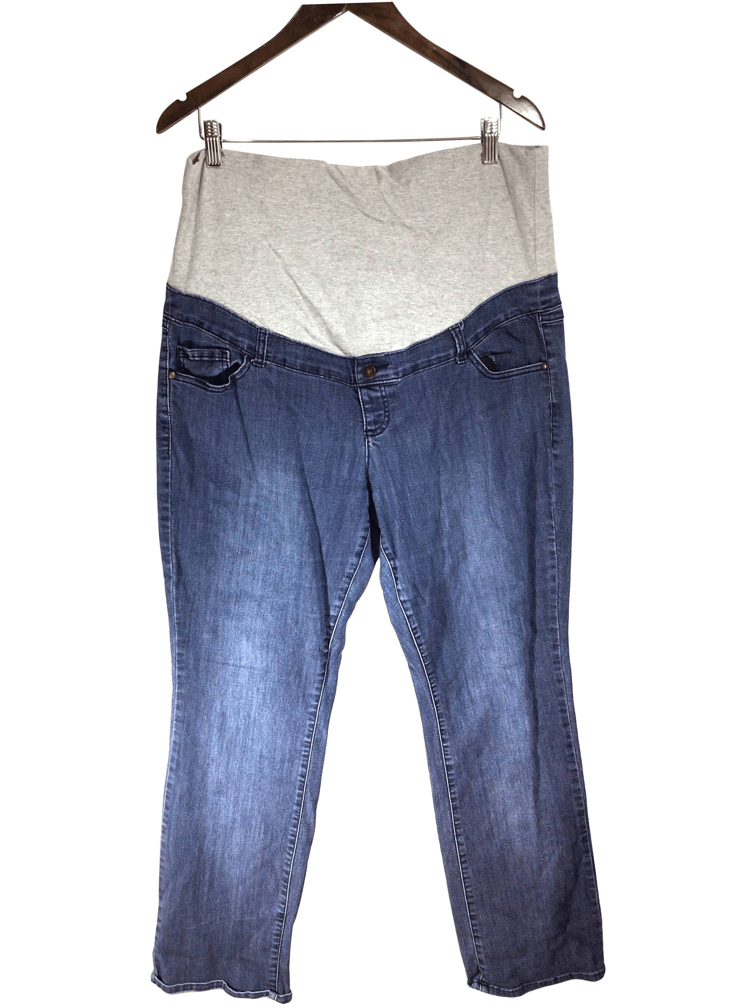 THYME MATERNITY Women Straight-Legged Jeans Regular fit in Blue - XXL