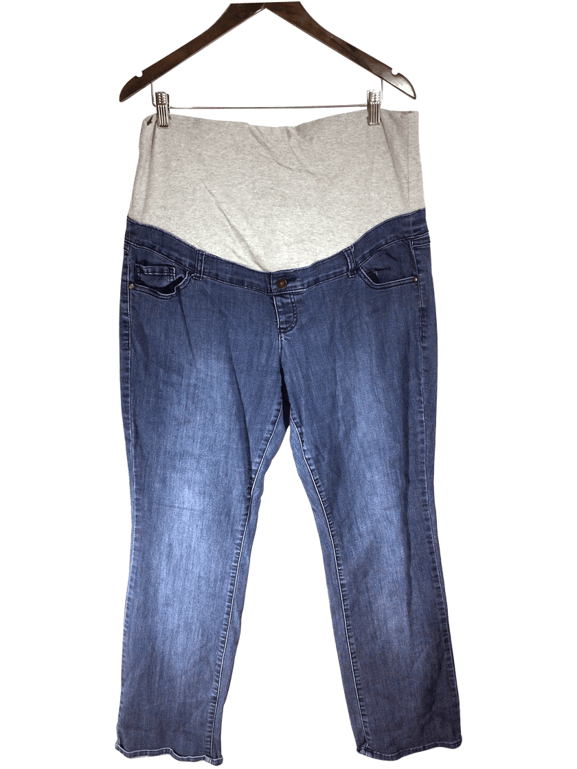 THYME MATERNITY Women Straight-Legged Jeans Regular fit in Blue - XXL