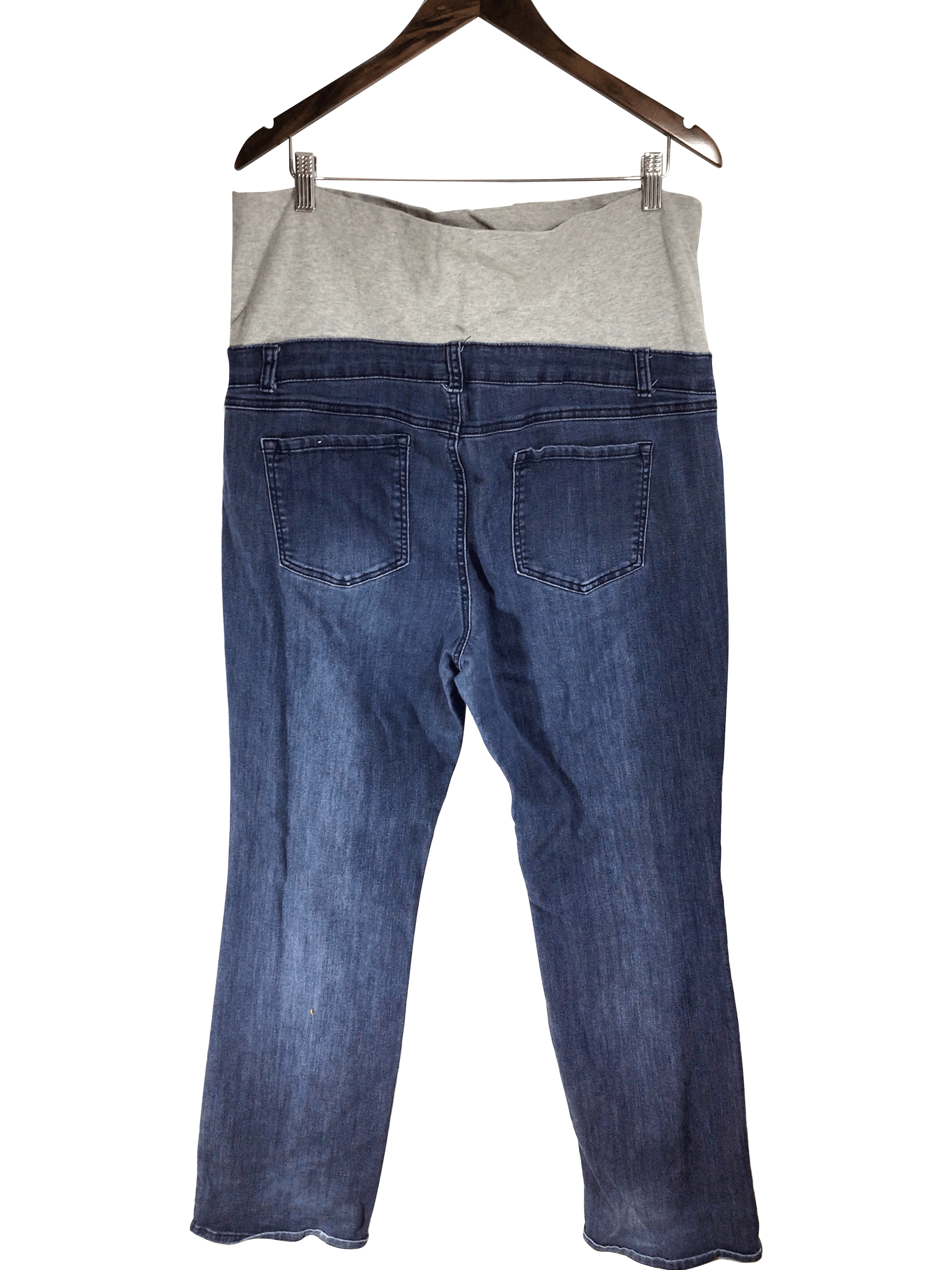 THYME MATERNITY Women Straight-Legged Jeans Regular fit in Blue - XXL