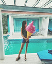 Kids Inflatable Pool Float Swimming Toy | PVC Ring 90cm Canada | Pink Violet Blue