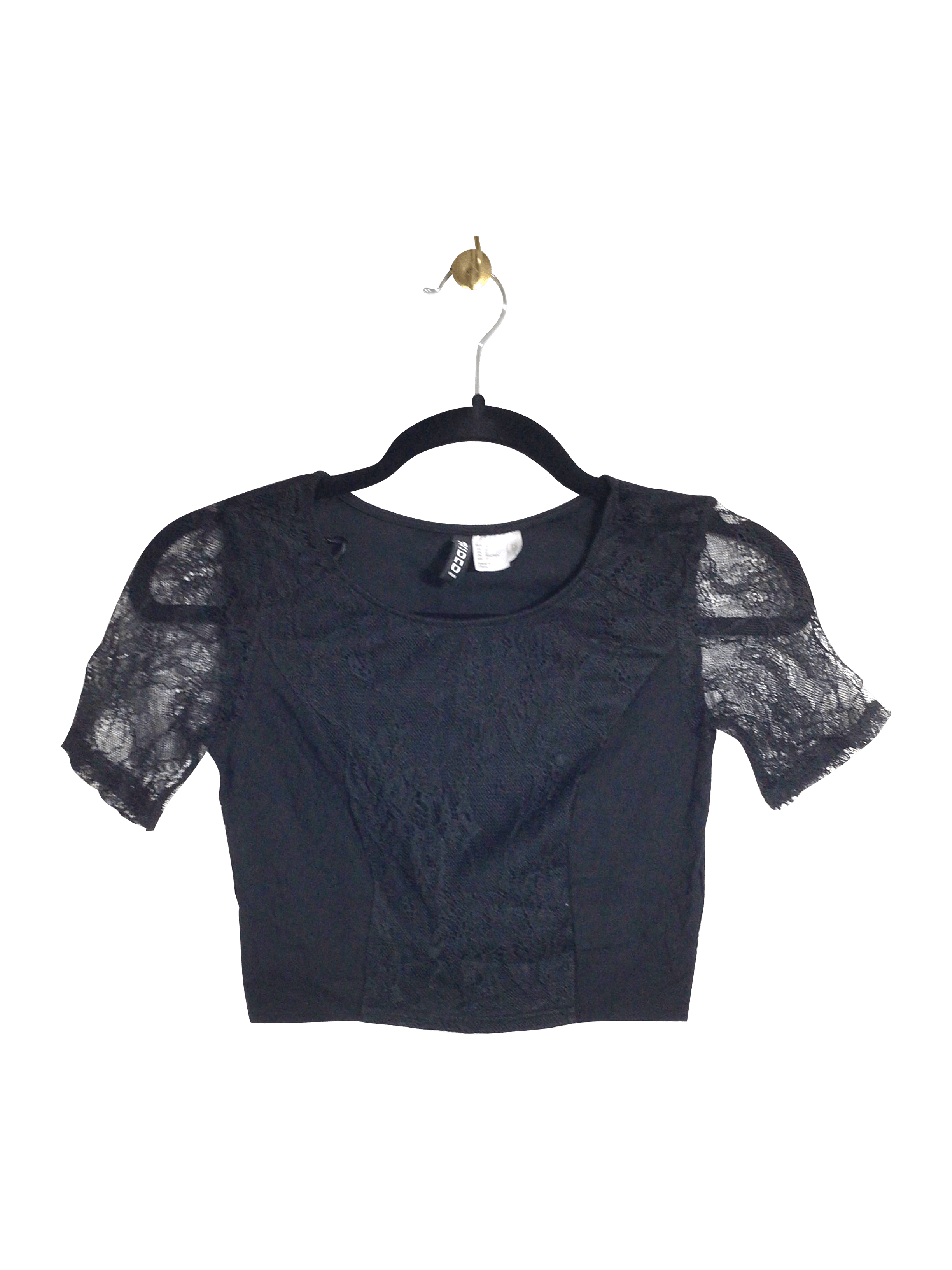 H&M Women Crop Tops Regular fit in Black - 2