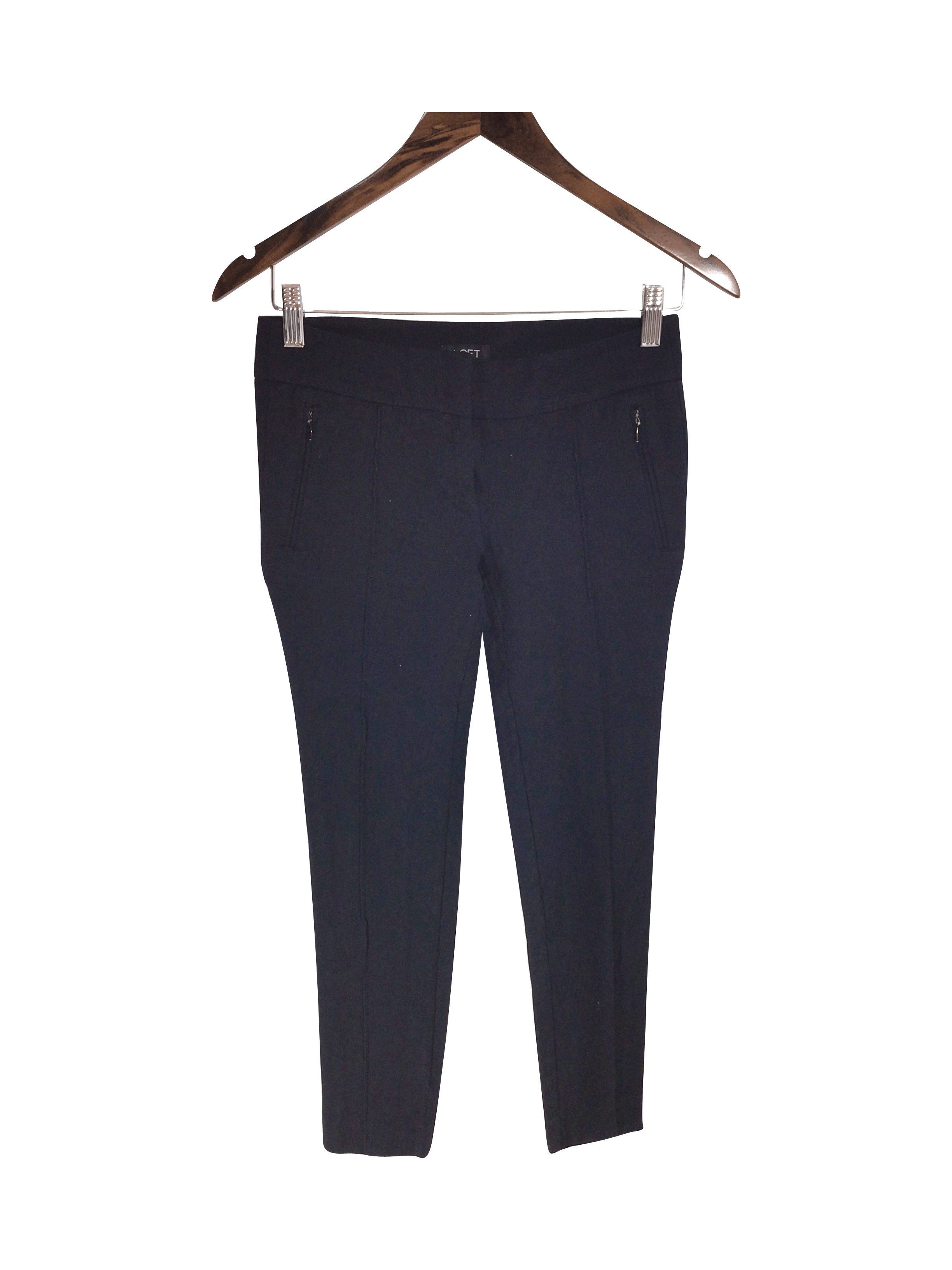 LOFT Women Work Pants Regular fit in Black - 0