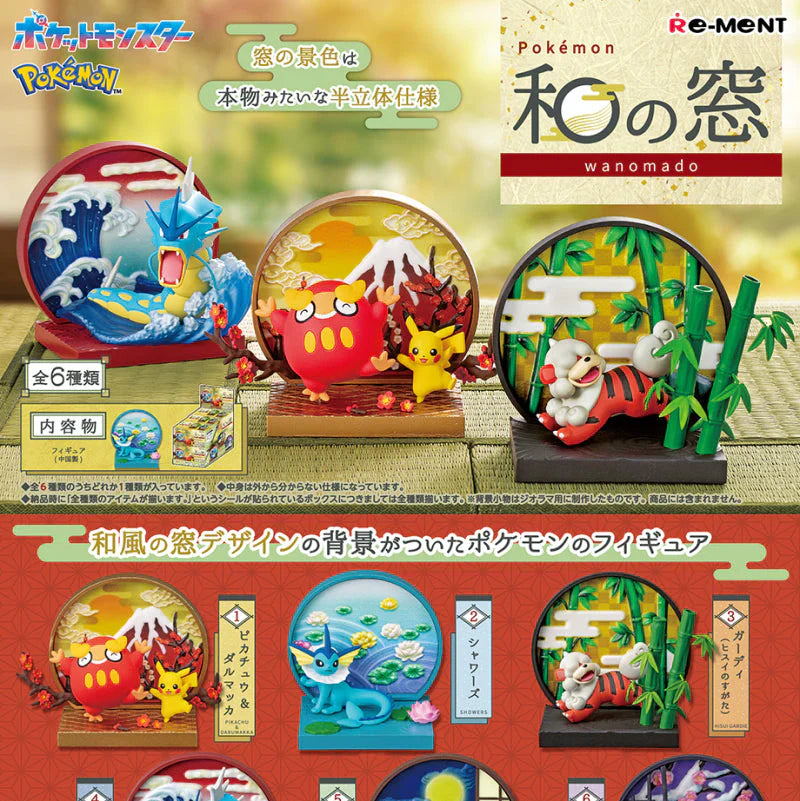 Pokemon Japanese-style window: Wanomado (1 Random Box) (Re-ment Blind Box)