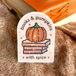 Books and Pumpkins with Spice Sticker