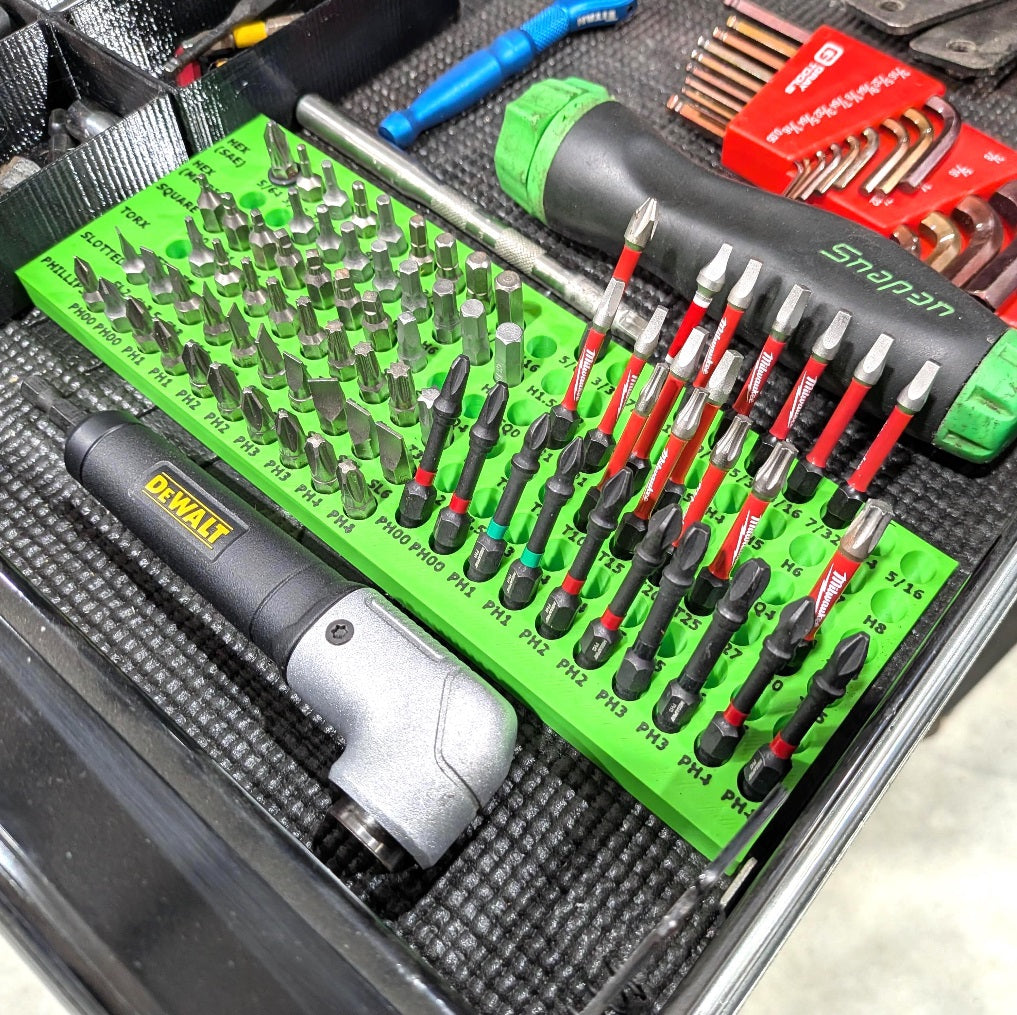 Screwdriver Hex Bit Storage - Fits 2
