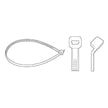 Attaches blanches bar-lock, 280 mm / 11